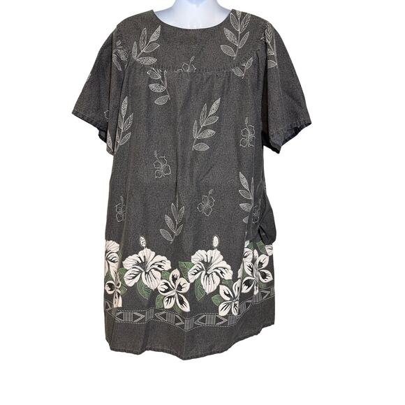 Anthony Richards 3X Floral Muumuu Kaftan House Dress Pockets Loungewear Boho - Picture 2 of 8
